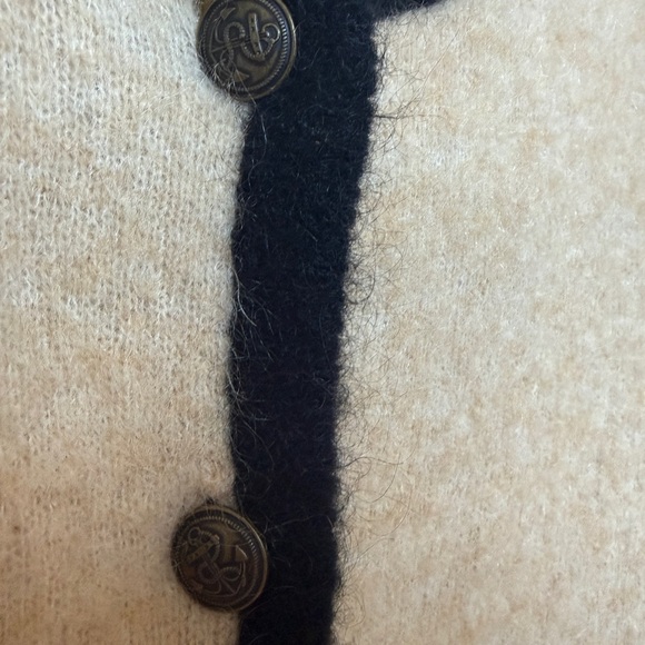 Alexa Chung x Madewell Mohair Cardigan Sweater with Black Trim Medium - Picture 4 of 6